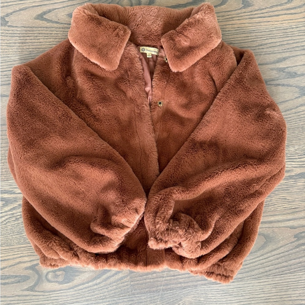 Brown Faux Fur Coat